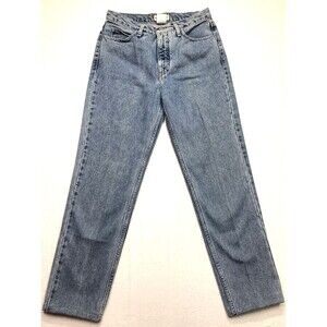 90s GUESS Acid Wash Jean Women 30 (28x29) Light Wash Denim Blue USA Made Hi Rise